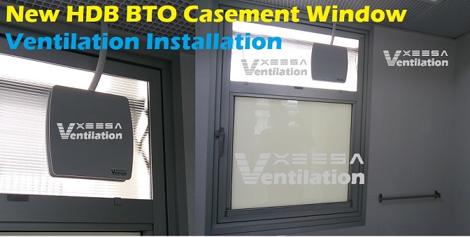 HDB BTO Toilet Ventilation Fan Casement Window