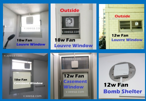 Toilet Window Ventilation Fan