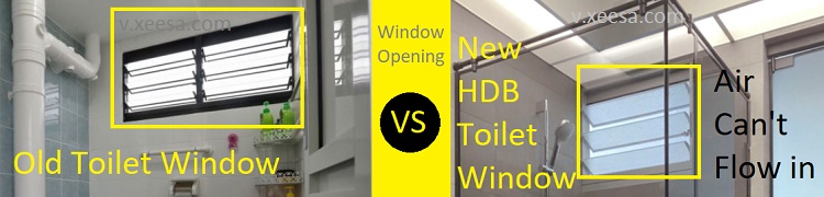 HDB Toilet Window No Air Flow